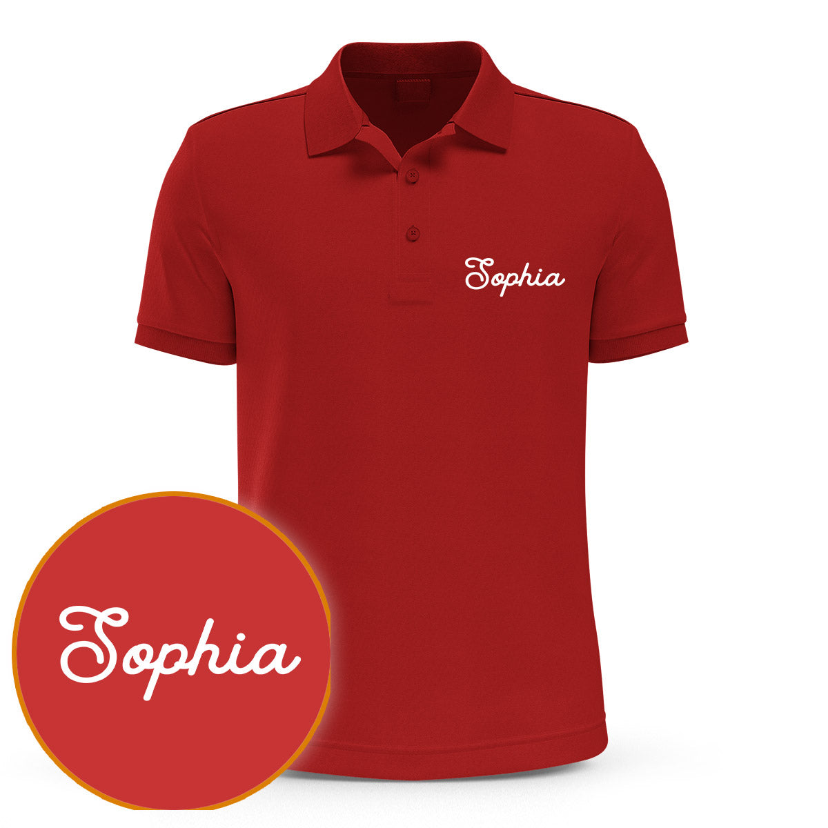 Custom Name - Personalized Couple Embroidered Polo Shirt
