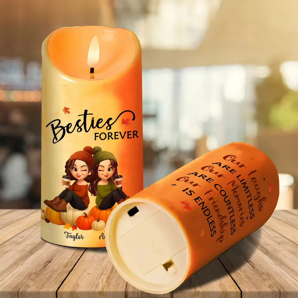 Custom Flameless LED Candle with Personalized Design