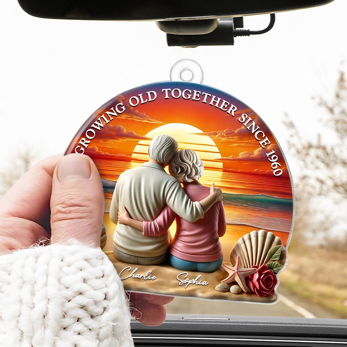 Custom Ornament for Senior Couples - A Heartwarming Gift of Love