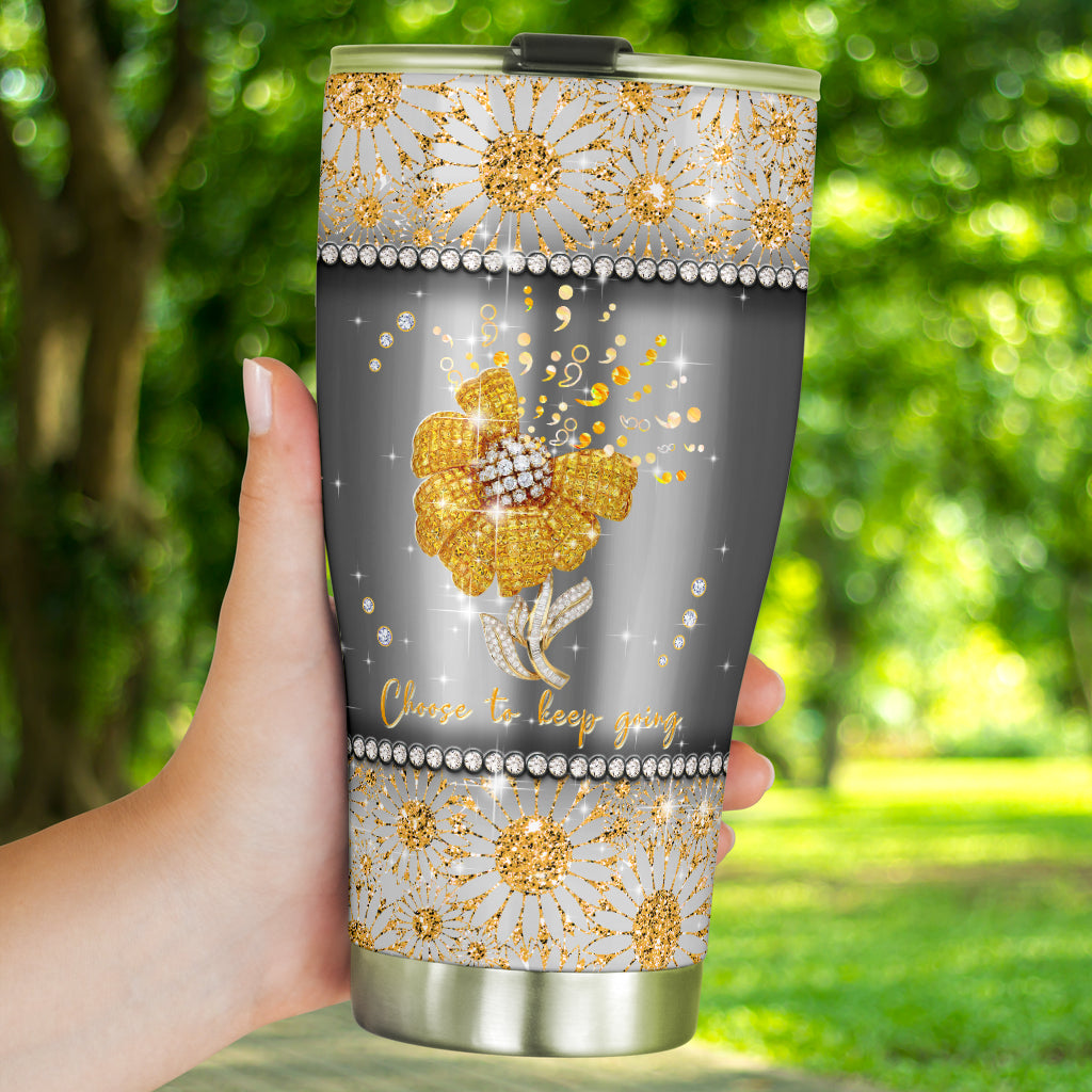 Choose To Keep Going Autism Awareness Tumbler 0622