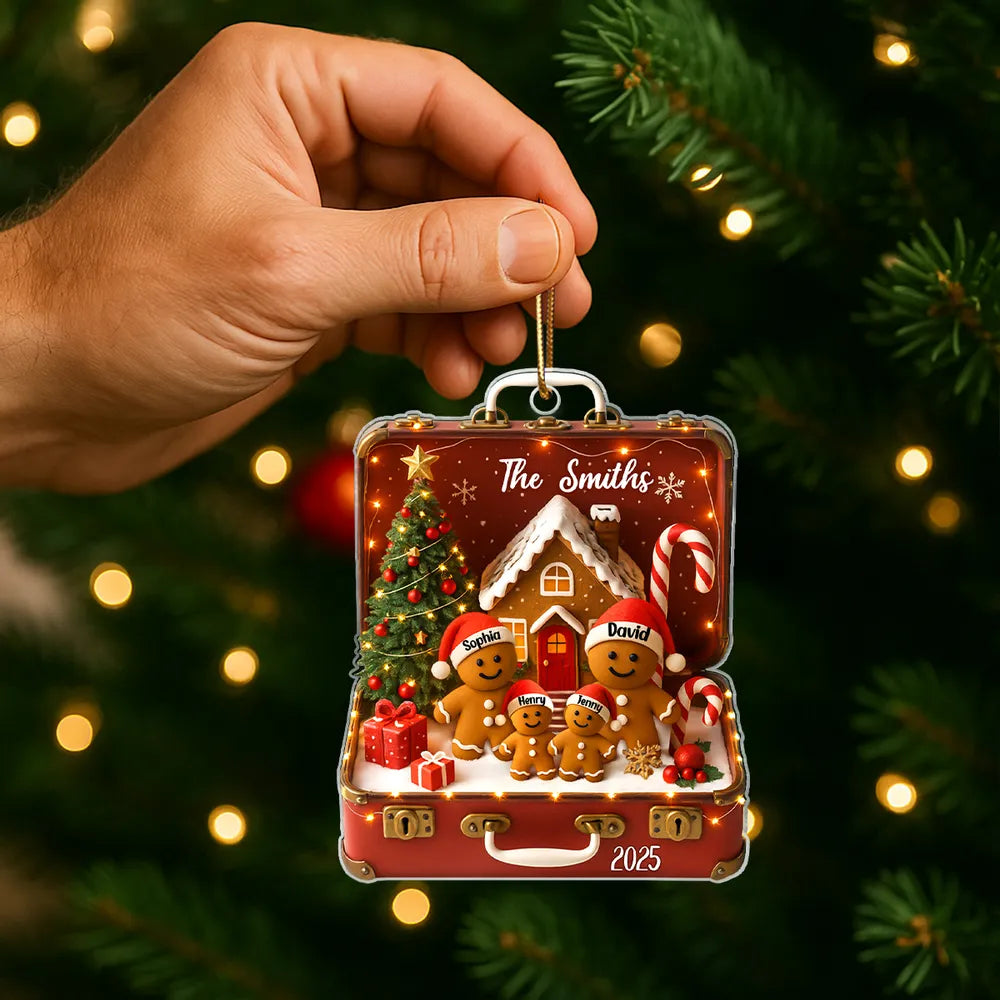 Personalized Acrylic Ornament with Clear Print Design, Home Décor Accent and Festive Touch, A Heartwarming Gift Choice
