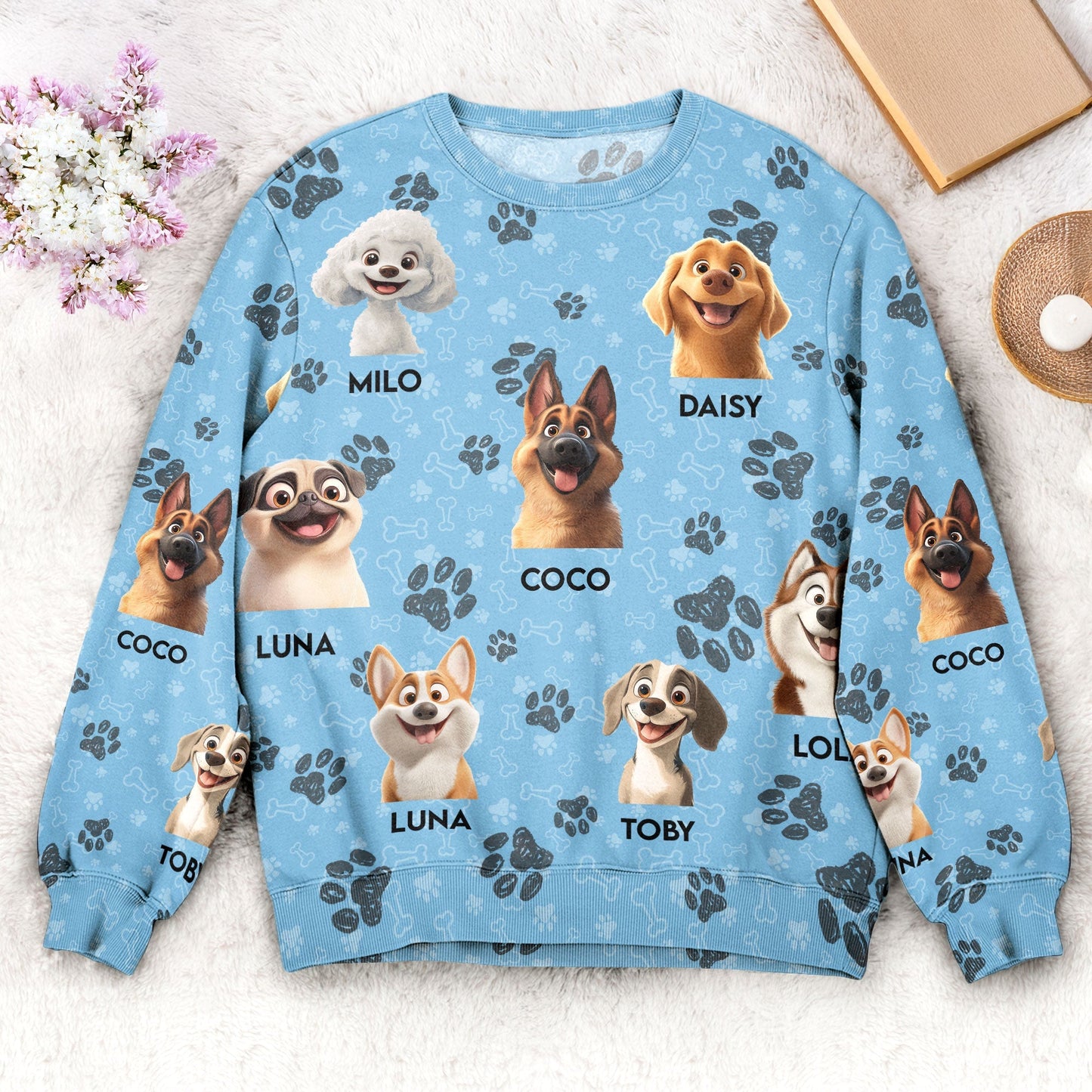 Personalized Dog Breed Sweatshirt - Custom Gift for Pet Lovers