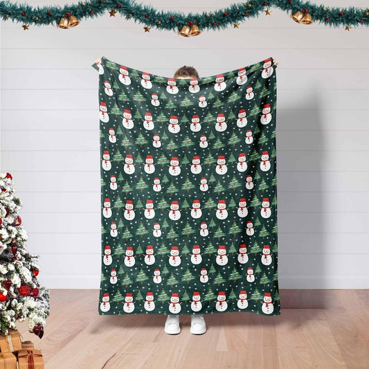 Christmas Snowman Blanket Christmas Blanket 0924